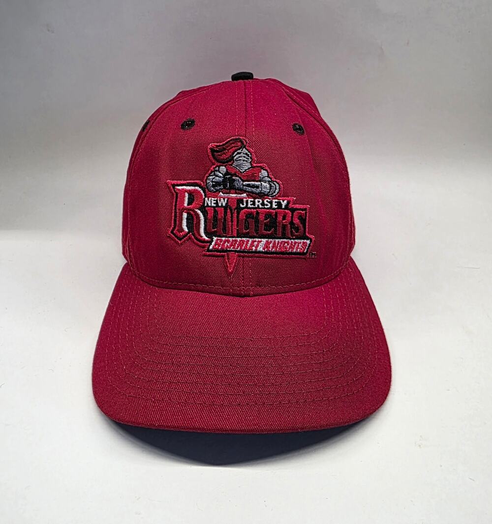 Rutgers Scarlet Knights Snapback Hat Red Made in USA OSFM